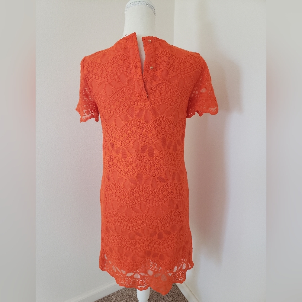 Zara Basic Collection Orange Lace - image 4